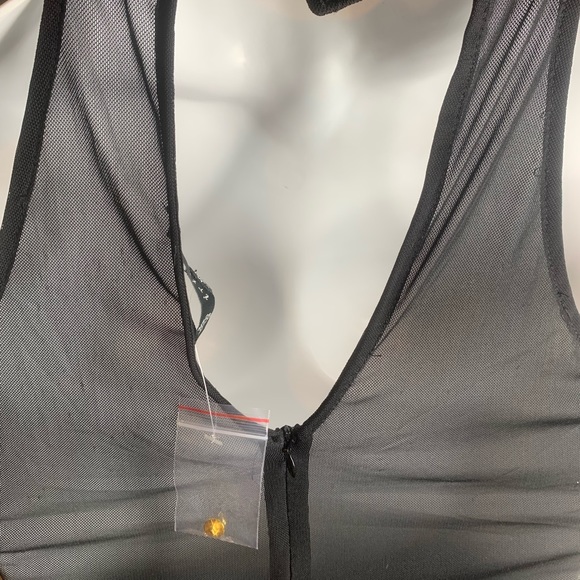 Black Dress Lace all around zipper, -New- Size Medium - Picture 11 of 11